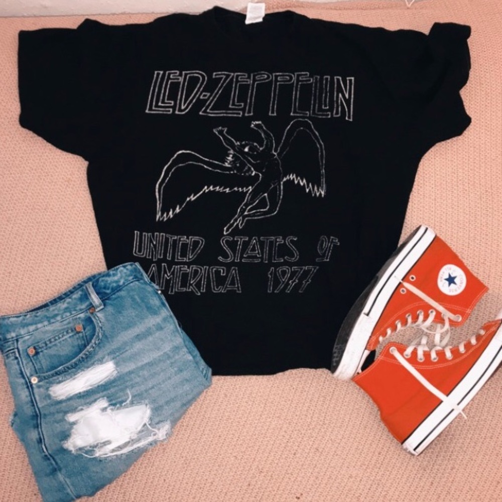 Oversized Led Zeppelin Band Tee